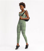 Tie Dye Leggings-Green