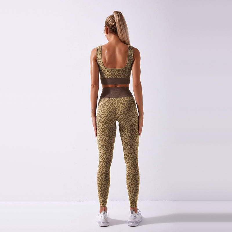 "Cheetah Girl" Sportswear Set Brown