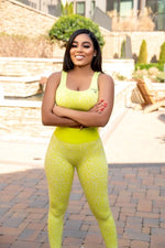 "Cheetah Girl" Sportswear Set Yellow