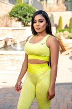 "Cheetah Girl" Sportswear Set Yellow