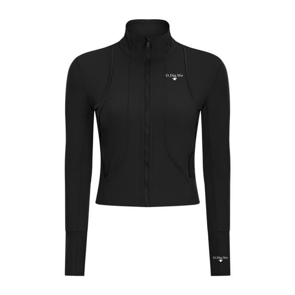 Black Cover All Bases Zip Jacket