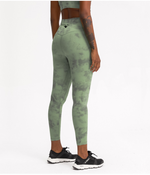 Tie Dye Leggings-Green