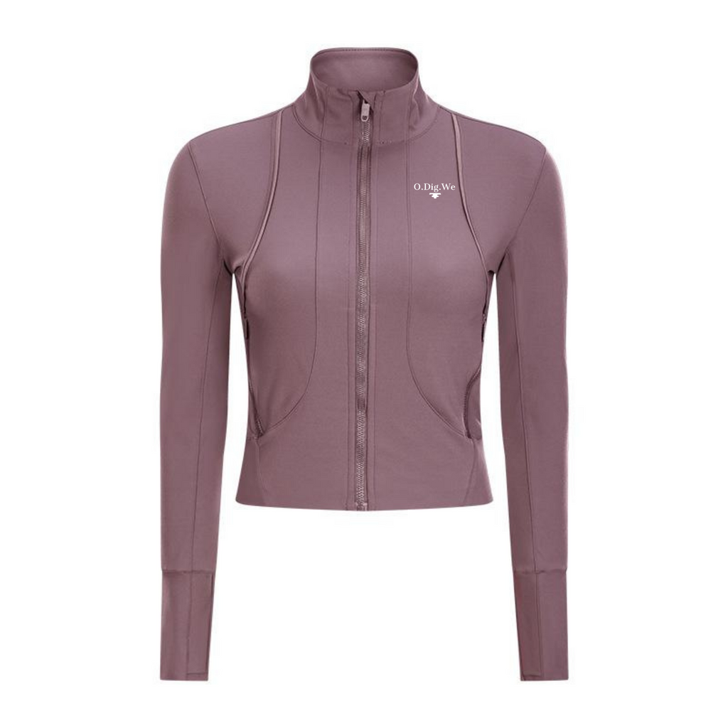 Mauve Cover All Bases Zip Jacket